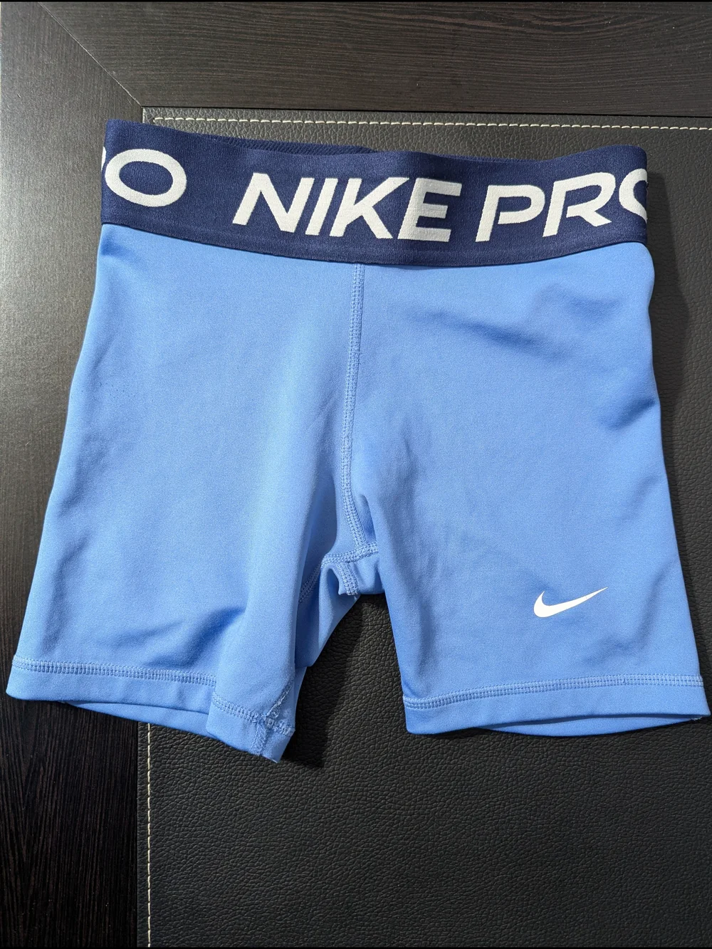 Nike Pro Kids Blue Compression Shorts